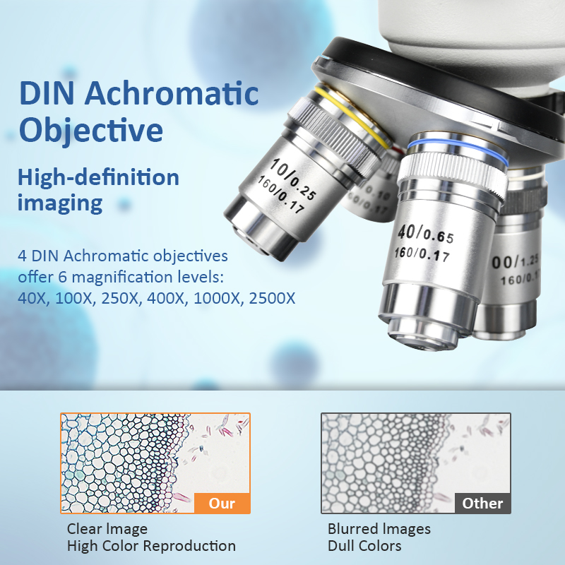 40X-2500X Professional Biologi - Microscope Compound 40X 评论和价格