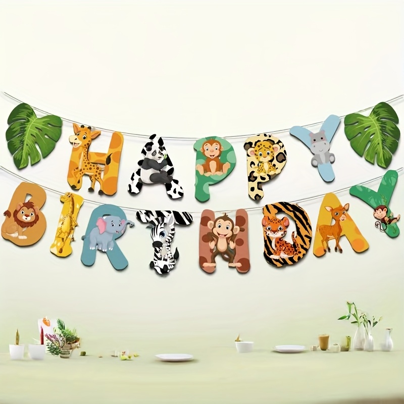 15pcs Jungle Safari Party Pape - Science Of Happiness 评论和价格