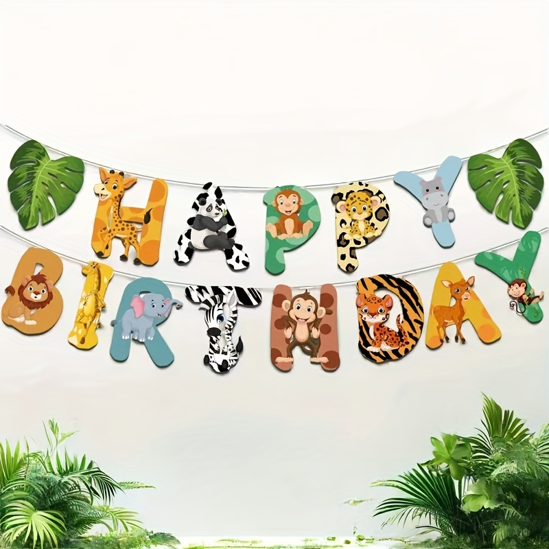 15pcs Jungle Safari Party Pape - Science Of Happiness 评论和价格