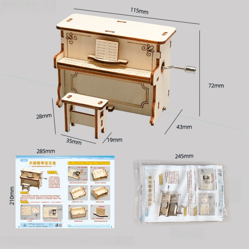 DIY Hand-Cranked Children's Pi - Science Diy Model 评论和价格